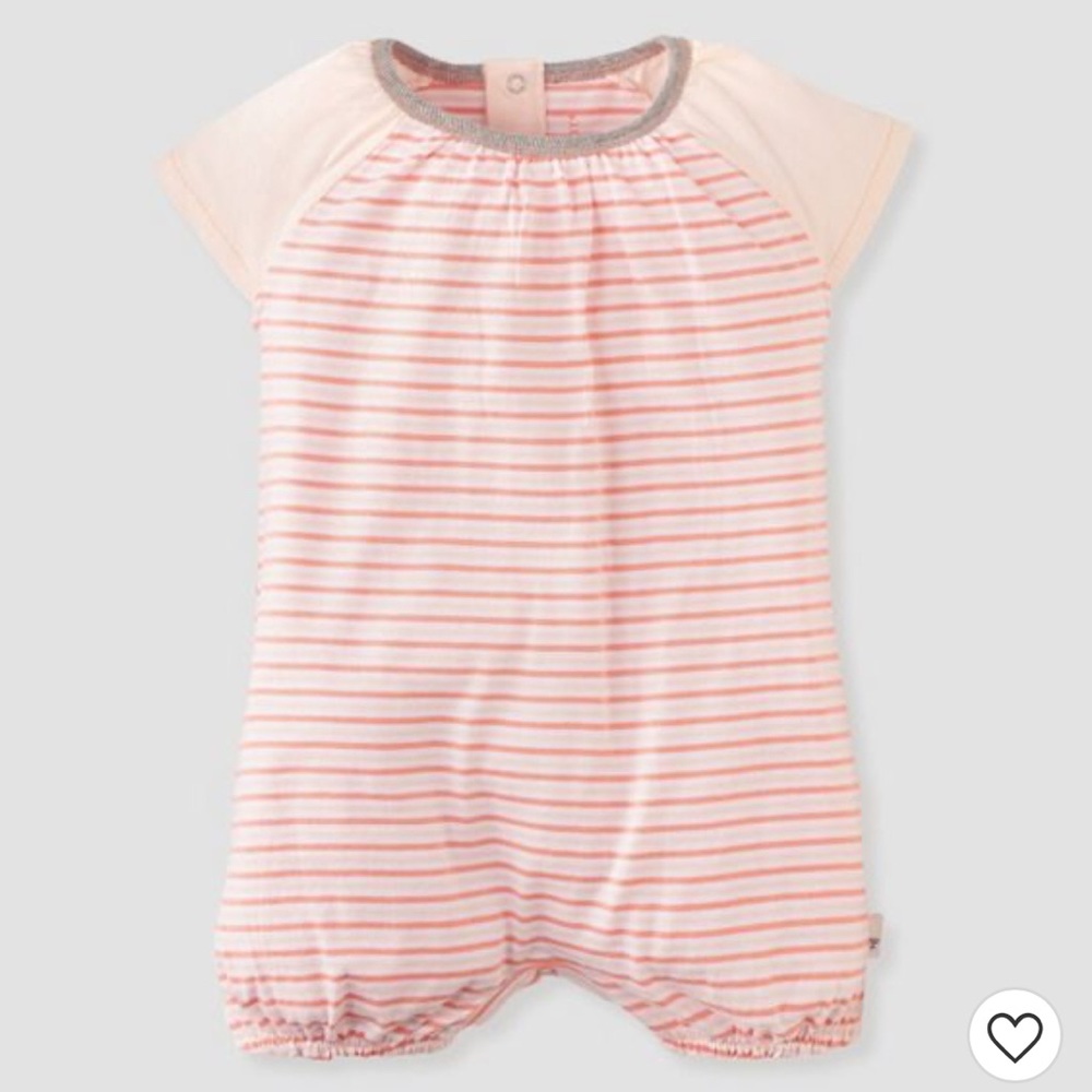🍋NWOT Burt's Bees Baby Bubble Romper🍋